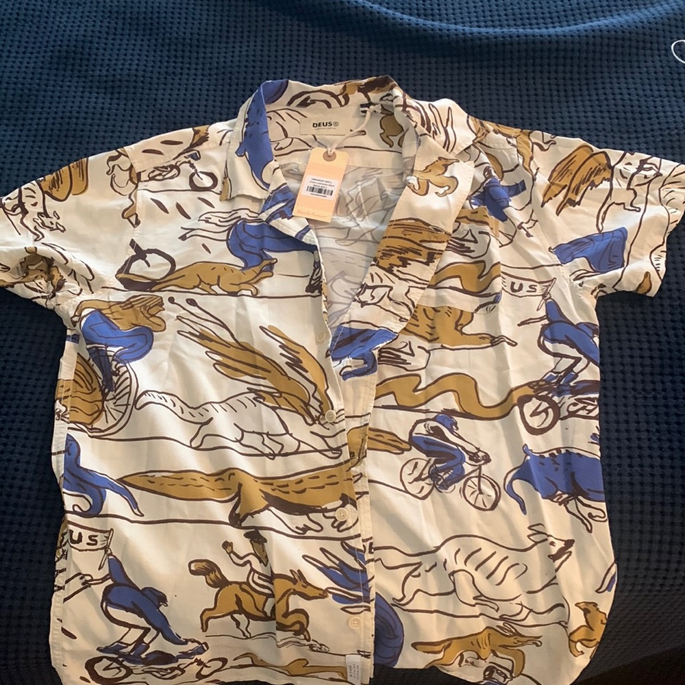 Deus ex machina dean lemonade shirt birch size L out of stock